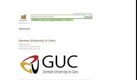 
							         German University in Cairo - Academic Dictionaries and Encyclopedias								  
							    