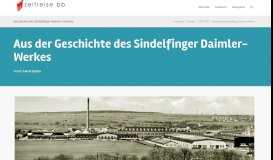 
							         Geschichte– des Sindelfinger Daimler-Werkes - Zeitreise BB								  
							    