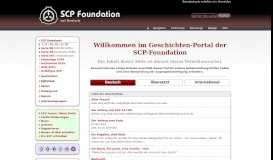 
							         Geschichten - SCP Foundation - SCP-Wiki-DE - Wikidot								  
							    