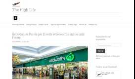 
							         Get 4 Qantas Points per $1 with Woolworths online until Friday - The ...								  
							    