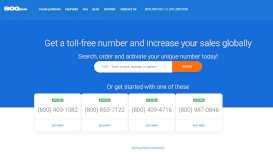 
							         Get 800 Toll Free Numbers and Vanity Phone Numbers Today								  
							    