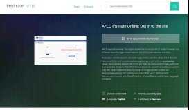 
							         Get Apco.remote-learner.net news - APCO Institute Online ...								  
							    
