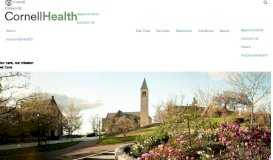 
							         Get Care | Cornell Health - Cornell University								  
							    