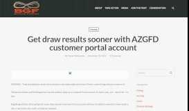 
							         Get draw results sooner with AZGFD customer portal account ...								  
							    