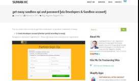 
							         get eway sandbox api and password [via Developers & Sandbox ...								  
							    