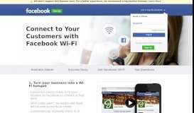 
							         Get Facebook Wi-Fi for Your Business | Facebook								  
							    