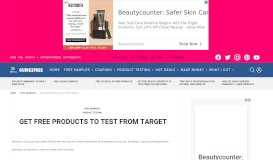 
							         Get FREE Products to Test from Target • Guide2Free Samples								  
							    