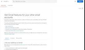 
							         Get Gmail features for your other email accounts - Google ...								  
							    