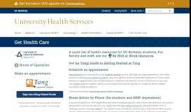 
							         Get Health Care | University Health Services								  
							    