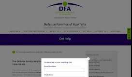 
							         Get help – Defence Families of Australia								  
							    