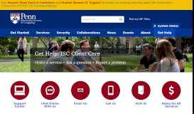
							         Get Help: ISC Client Care | UPenn ISC - University of Pennsylvania								  
							    