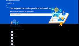 
							         Get help with Atlassian products and services!								  
							    