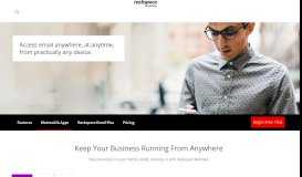 
							         Get Hosted Webmail on any Device, Anywhere | Rackspace								  
							    