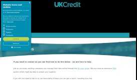 
							         Get in touch | Simple Guarantor Loans up to £12,500 | UK Credit								  
							    