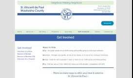 
							         Get Involved :: St. Vincent de Paul - Waukesha, WI								  
							    
