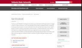 
							         Get Involved - Valdosta State University								  
							    