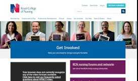 
							         Get Involved with the RCN | Royal College of Nursing								  
							    