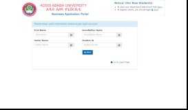 
							         Get Login Account | AAU Portal								  
							    