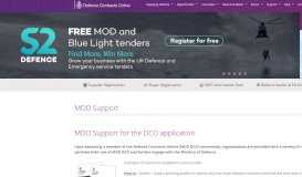
							         Get MOD Support - Official MOD Supplier Portal - MOD DCO								  
							    