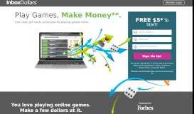 
							         Get Paid Cash to Play Games Online: $5 Signup Bonus ...								  
							    