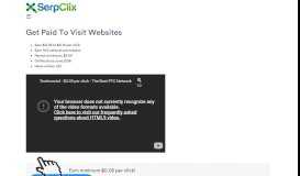 
							         Get Paid To Visit Websites — SerpClix								  
							    