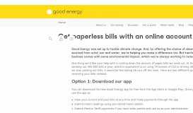 
							         Get paperless bills with an online account | My Account | Good ...								  
							    