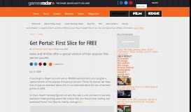 
							         Get Portal: First Slice for FREE | GamesRadar+								  
							    