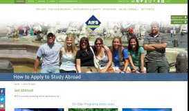 
							         Get Started and Apply Abroad - AIFS Study Abroad								  
							    