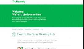 
							         Get Started with Hearing Aids - TruHearing								  
							    