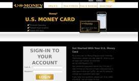 
							         Get Started With Your US Money Card - Prepaid Cards								  
							    