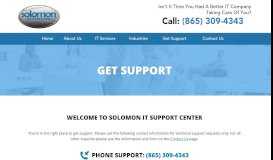 
							         Get Support Solomon								  
							    