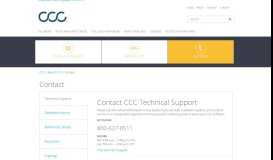 
							         Get Technical support from your partners at CCC Information Services								  
							    