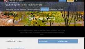 
							         Get the Facts | Counseling and Mental Health Services								  
							    