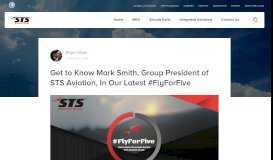 
							         Get to Know Mark Smith, Group President of STS Aviation, In Our ...								  
							    