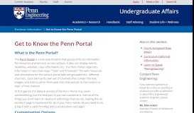 
							         Get to Know the Penn Portal								  
							    