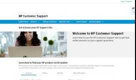 
							         Get to know your HP Customer Support site								  
							    