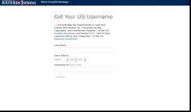 
							         Get Username - USI								  
							    