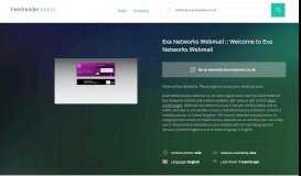 
							         Get Webmail.exa-networks.co.uk news - Exa Networks ...								  
							    