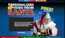 
							         Get Your FREE Personalized Video from Santa!								  
							    