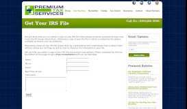 
							         Get Your IRS File - Premium Tax Services								  
							    