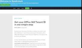 
							         Get your Office 365 Tenant ID in one simple step - Quadrotech								  
							    