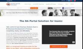 
							         Get Your Own BA Portal Solution For Your Team – Business Analysis ...								  
							    