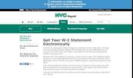 
							         Get Your W-2 Statement - OPA - NYC.gov								  
							    