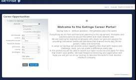 
							         Getinge Career Portal - career2.successfactors								  
							    
