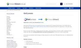 
							         GetLenses is now Vision Direct | Vision Direct UK								  
							    