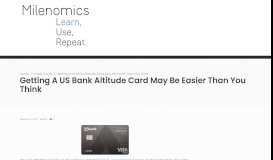 
							         Getting a US Bank Altitude Card May Be Easier Than You Think								  
							    