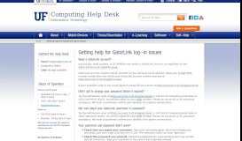
							         Getting help for GatorLink log-in issues » Computing ... - UF Help Desk								  
							    