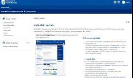 
							         Getting online: myUniSA (portal) - learnonline								  
							    