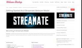 
							         Getting Started As A Streamate Webcam Model - Webcam ...								  
							    