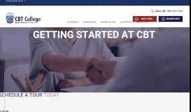 
							         Getting Started at CBT - Certification Programs Miami - CBT College								  
							    